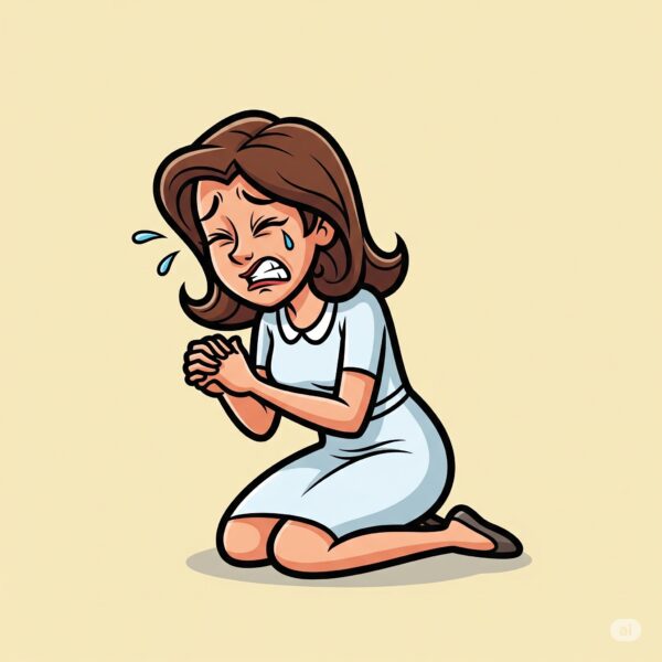 Woman suffering 